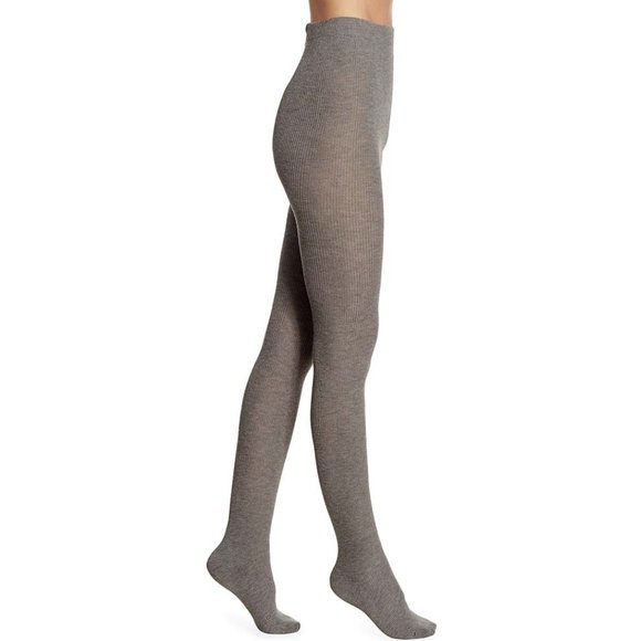 New Natori Regent Rib Knit Sweater Tights - Picture 1 of 9